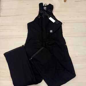 Berne Black Heritage Insulated Overalls size M